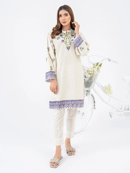 2 Piece Lawn Shirt-Embroidered